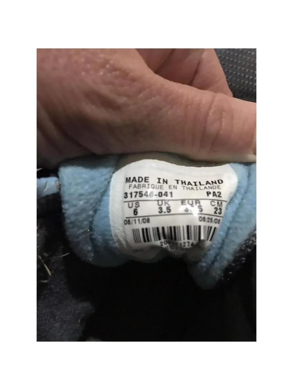Boys NIKE ASG gray / light blue shoes size 6Y booties